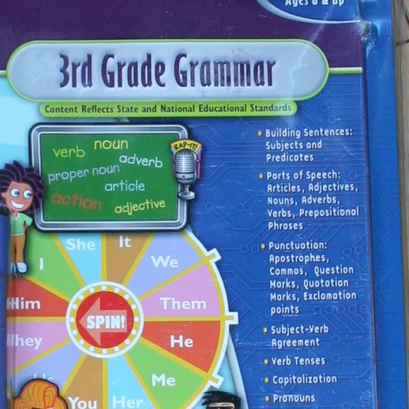 Quantum Leap Pad book, 3rd Grade Grammer Interactive Learning - Picture 2 of 4